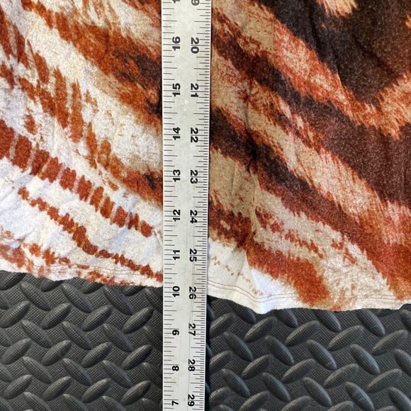 Natori Tiger Leopard Animal Print Satin Lounge Pajama Top Shirt Women's‎ Size L - Picture 4 of 6